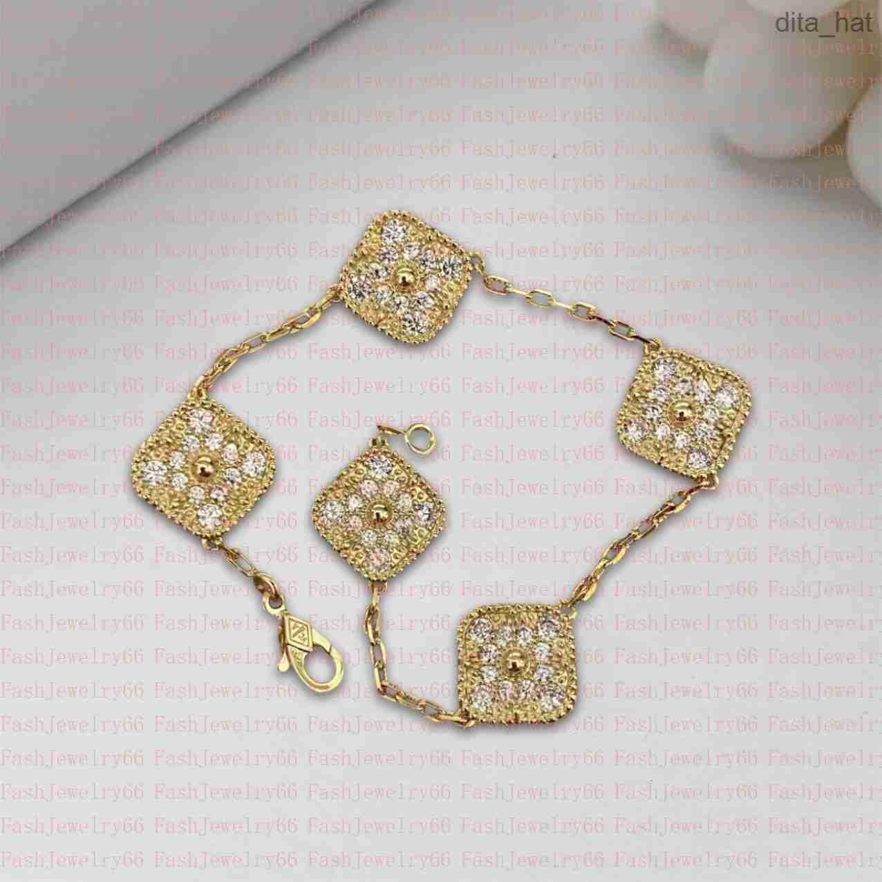 

Designer Lucky Black Onyx Chain 18K White Gold Plated Fashion Bracelets Ladies and Girls Valentine's Day Mother's Day Jewelry Fade Free