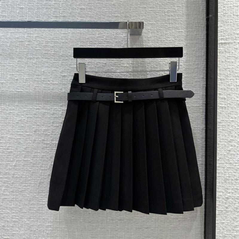 

Skirts Spring And Summer Press Pleated Short Skirt, Black