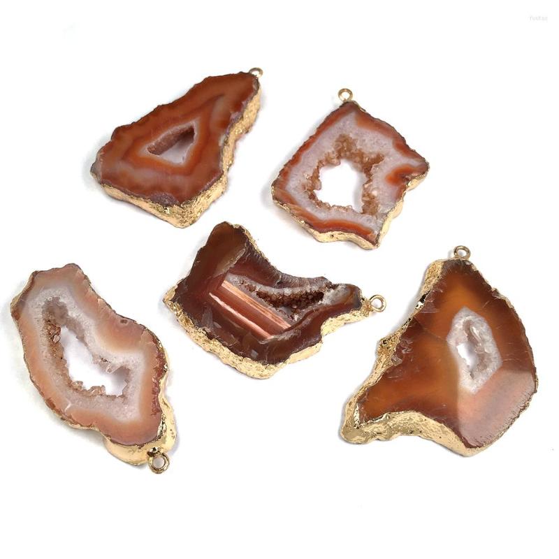 

Pendant Necklaces Natural Stone Agates Irregular Shape Quartz For Jewelry Making DIY Necklace Earrings Accessories Reiki Healing