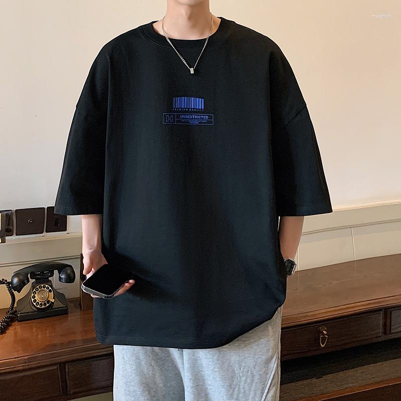 

Men's T Shirts Summer Short Sleeves Harajuku Korea Fashion White Black Shirt Streetwear Hip Hop Oversize T-shirt Mens Top Tees Tshirt, Tx1048 1