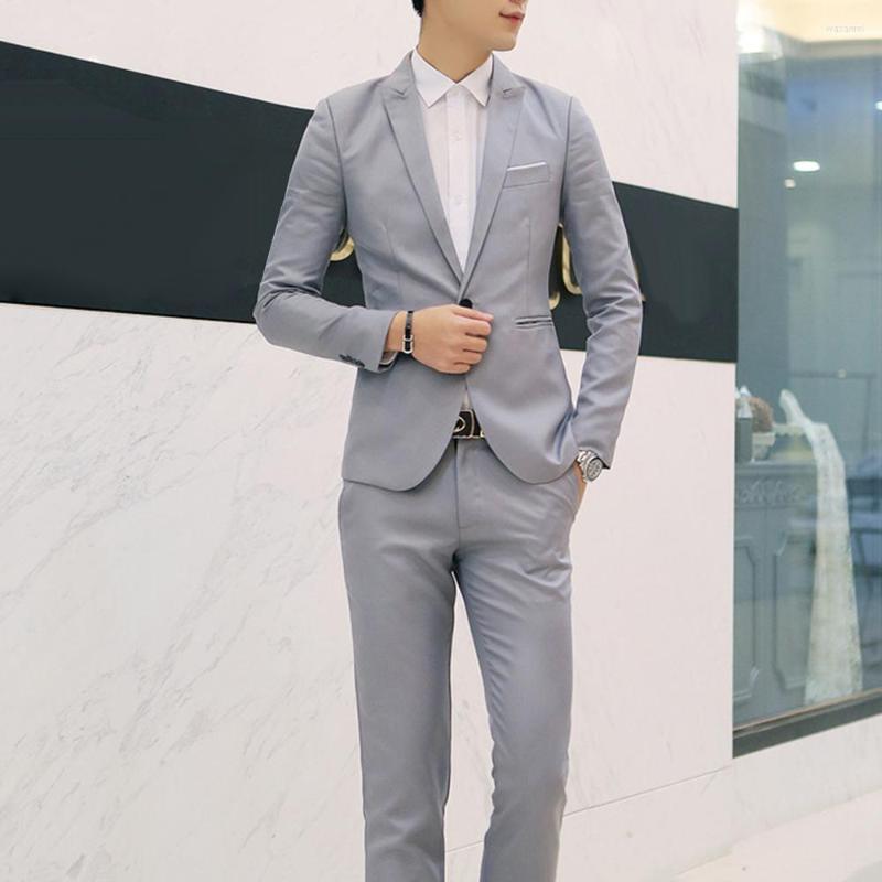 

Men's Suits XXXXL Custom Made Solid Color Men's Formal Office Business 1 Button Jackets Pants Suit Sets Blaser Masculino Slim Masculine, Same as picture2