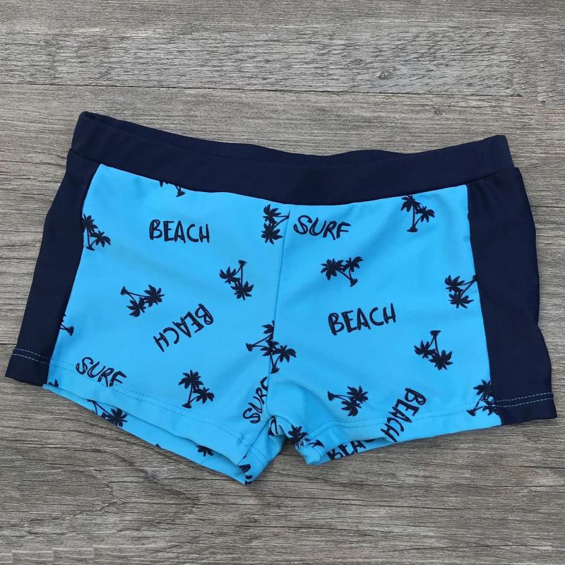

Men's Swimwear 2023 Baby Boys Swimming Trunks Coconut Tree Bathing Suit Nylon Children Swim Shorts Kids Toddler Beach Pants, Blue