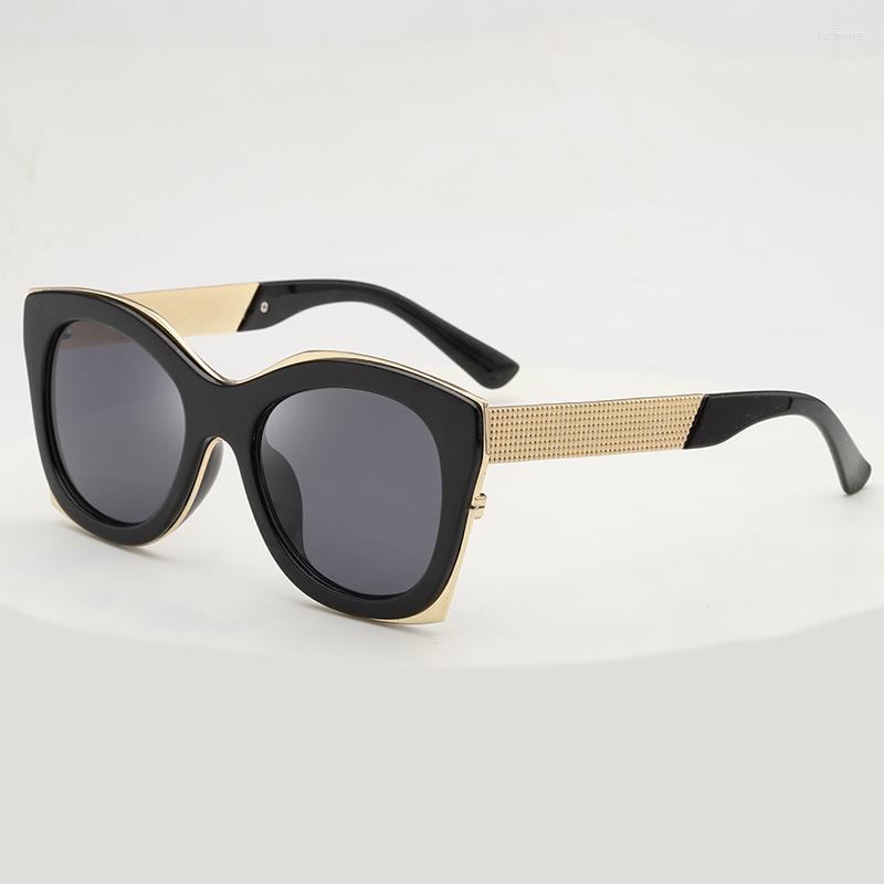 

Sunglasses Semimetallic Square Frame Men And Women Metal Sun Glasses Vintage Mens