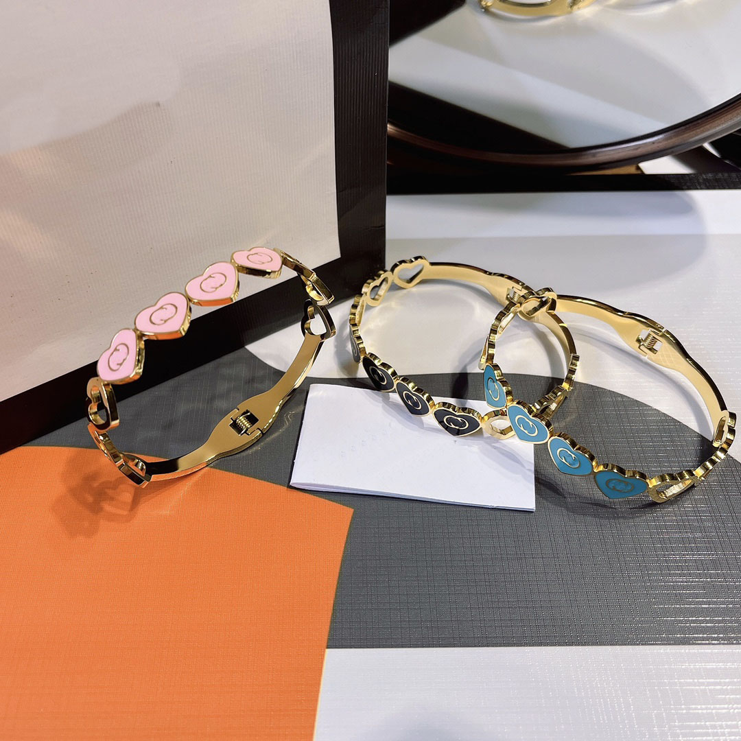 

Designer Bangles Bangle Luxury Charm Bracelets Women Letter Jewelry Plated Stainless steel 18K Gold Wristband Cuff Fashion Accessories Letter Party