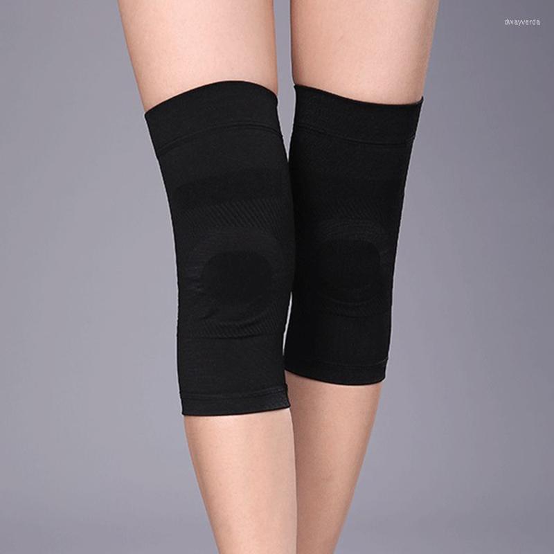 

Athletic Socks 1 Pair Compression Knee Sleeve For Fitness Running Cycling Basketball Volleyball Support Braces Spandex Protector, Black
