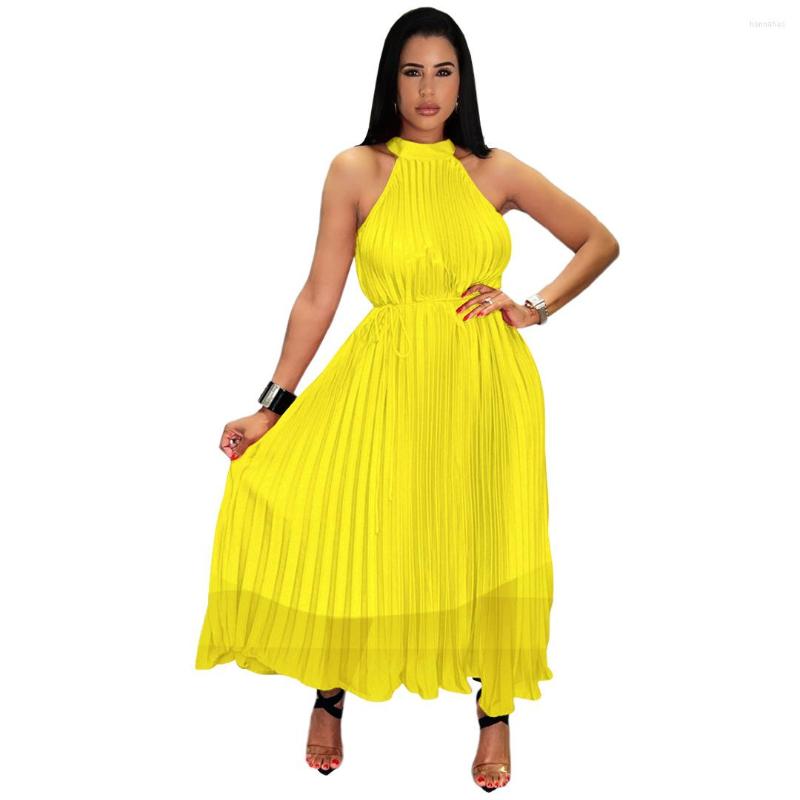 

Ethnic Clothing Plus Size African Party Dresses For Women 2023 Summer Sleeveless Chiffon Maxi Dress Vetement Africain Pour Femme