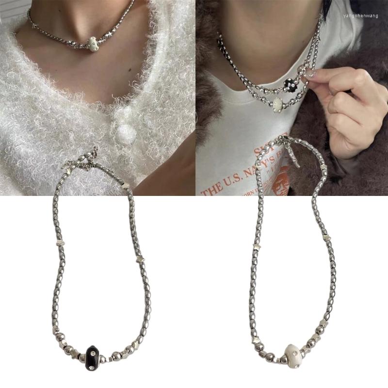 

Chains Light Luxury Star Pendant Clavicle Chain Necklace For Women Punk Hip Hop Harajuku Accessories Niche Jewelry