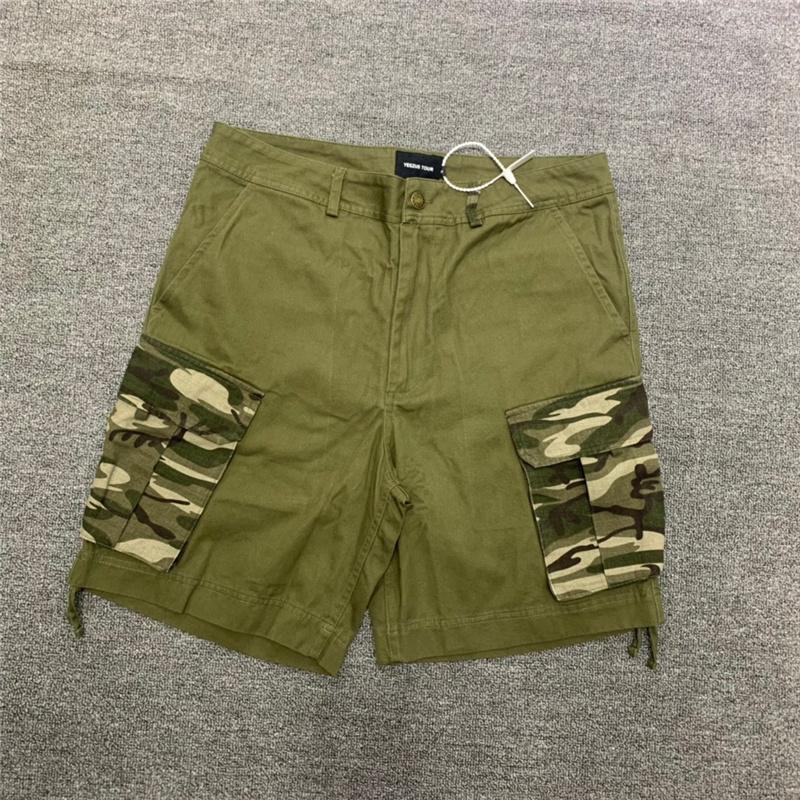 

Men' Shorts High Quality Camouflage Large Pocket Colorblock Multi-pocket Men Women 1:1 Cargo