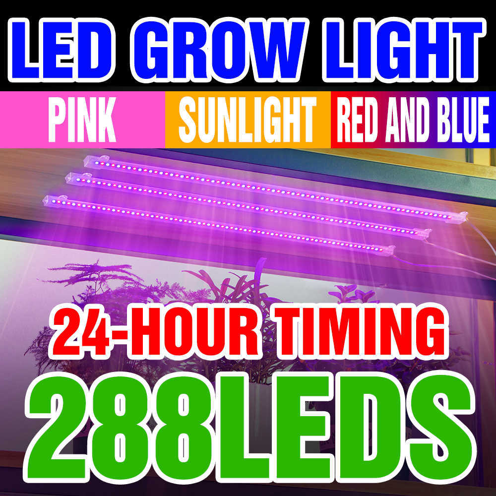 

Grow Lights Indoor Phytolamp for Plants Full Spectrum Led Grow Lamp Hydroponic Phyto Light USB Growth Light With Timer Dimmable Fitolampy P230413