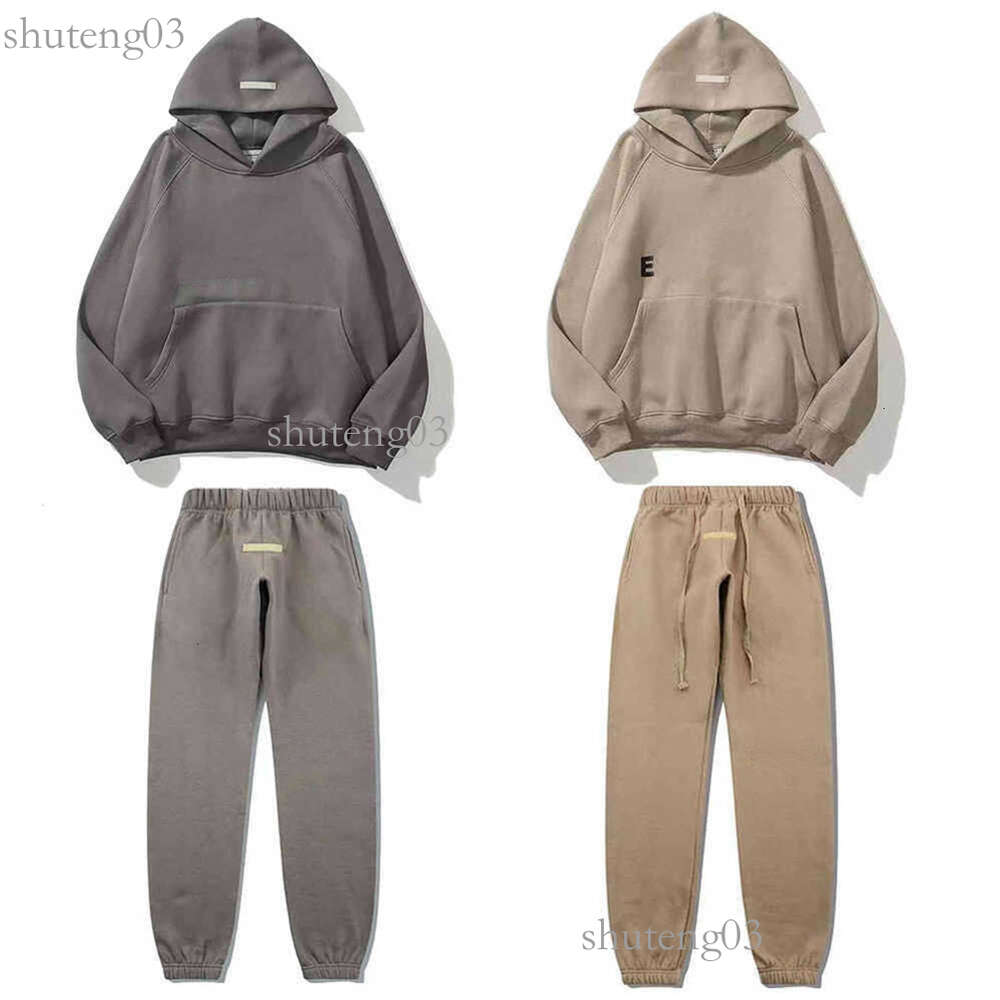 Hommes Femmes Essent Pull (deux sweats à capuche donnent une paire de chaussettes) Designers Ess Sweatshirt Essentialhoodies Essentialhoody Sudadera Felpa 512 309