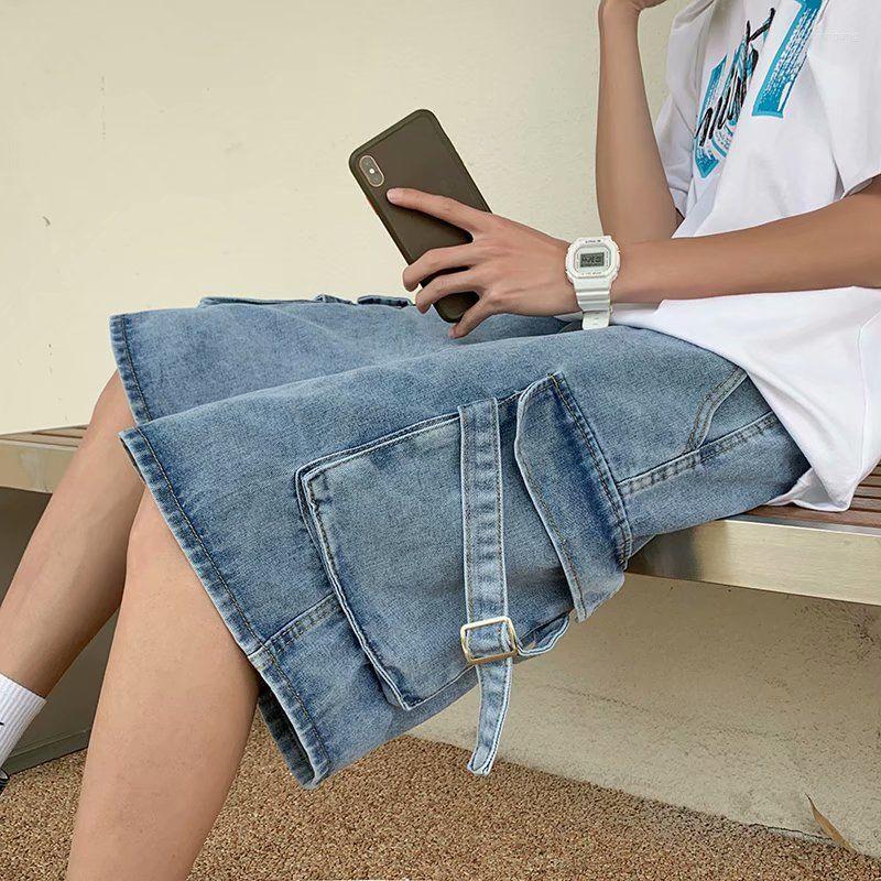 

Men' Jeans 2023 Spring Fashion Denim Shorts Men' Korean Version Of The Trousers Loose Straight Boutique Clothing Simple Style