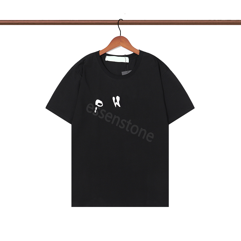 

Summer Men's offs tshirt Cotton Luxury Street white Short Sleeve Clothing Fashion Women's Designer Men's Top Casual Red Fire Printed Shirt Clothing, The same as real