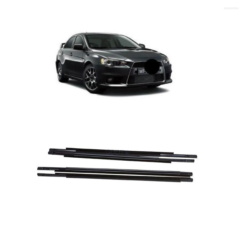 

Lighting System 4 Pcs Window Glass Rubber For Lancer Sealing Fortis Protect Inner And Outside Evo 10 X Chrome Black