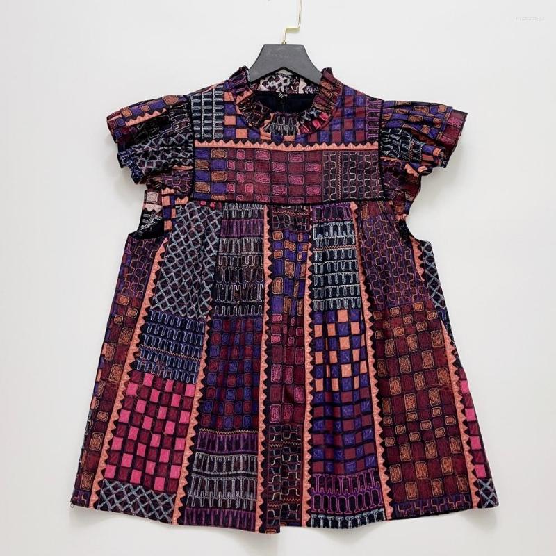 

Women' Blouses 2023 Spring And Summer Collage Graphic Top Women Shirts, Mixed