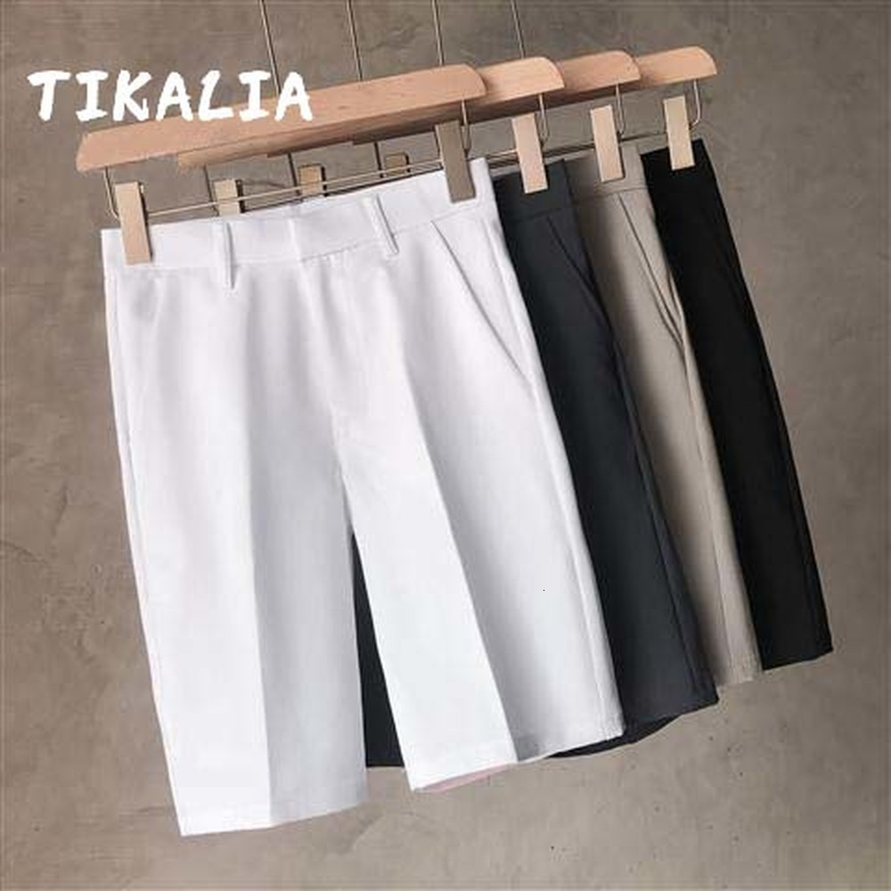 

Men's Shorts Pleated Shorts Men Summer Casual Solid Color Quick Dry Soft Comfort Work Shorts Knee Length Streetwear Breathable Short Homme 230414, Navy blue1