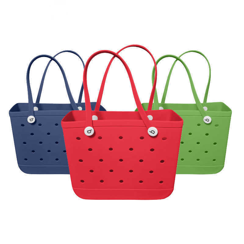 

summer Beach Bags Outdoor Fashion Eva tote Bag Storage Hand Pet Big Waterproof shopping bags Crossbody Bag Free Ship 230320, Red