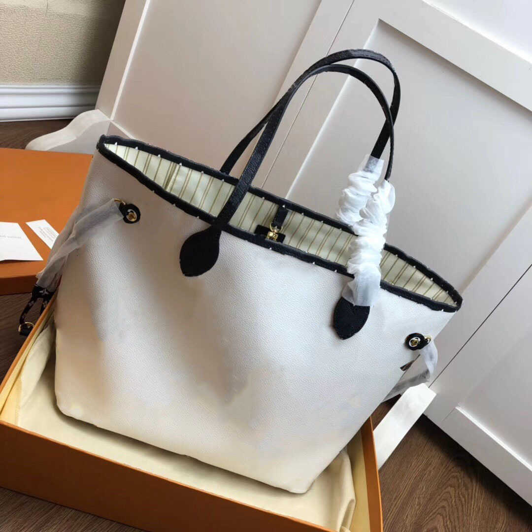 

Designer bags high quality tote bag Top quality Women leather handbag designer lady clutch purse retro shoulder Purse Crossbody handBag tote bag, Black with brown