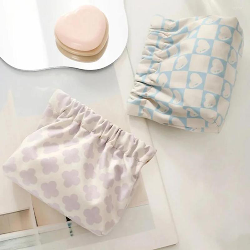 

Cosmetic Bags Shrapnel Printing Lipstick Bag Large Capacity Pouch For Women Girls, Aqua blue