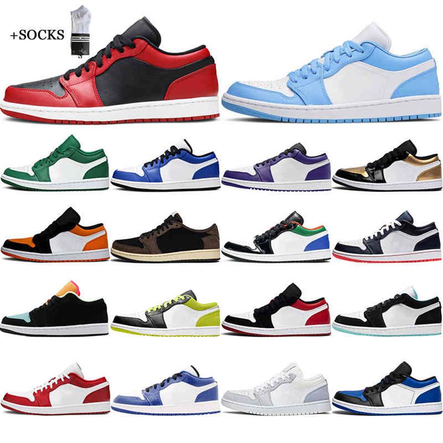 

2021 Jumpman 1 1s Basketball Shoes Mens Low Sneakers Grey Black Travis Scotts Shattered Backboard Chicago Unc Hyper Royal Trainers194F, #8 multi-color