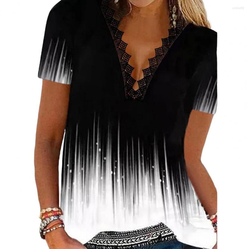 

Women's Blouses Summer T-shirt Short Sleeve Casual Top Loose Ladies, Green