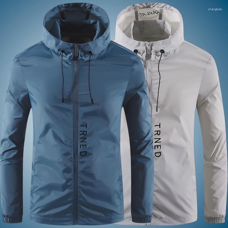

Men's Jackets Sunscreen Coat For Men Summer Ultra-thin Skin Windbreaker UV Resistant Thermal Insulation Jacket Outdoor Fishing Work, White