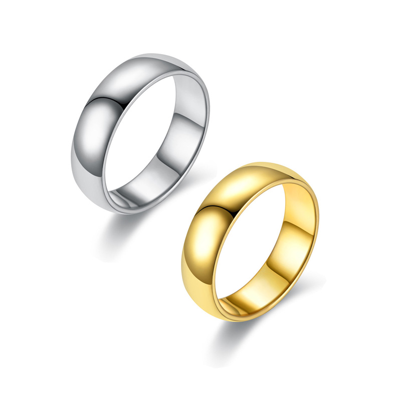 

Classic Design Men Women Rings Fashion Plain Finger Ring Designer Titanium Steel Jewelry Gifts for Lovers