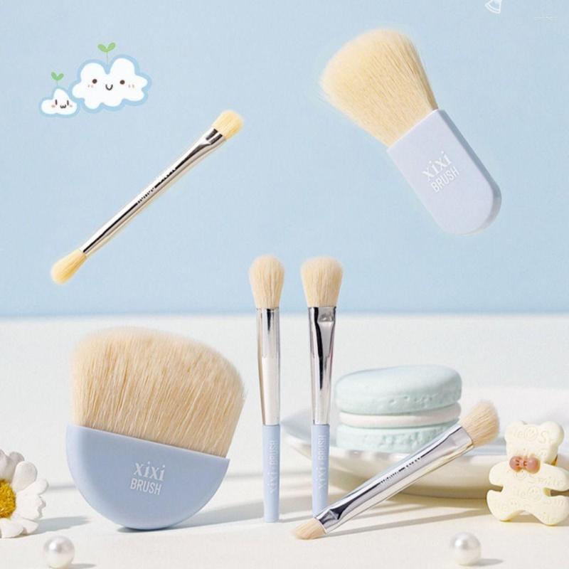 

Makeup Brushes 6Pcs Travel Portable With Box Eyelash Brush Eye Shadow Tool Concealer Set Beauty Foundation