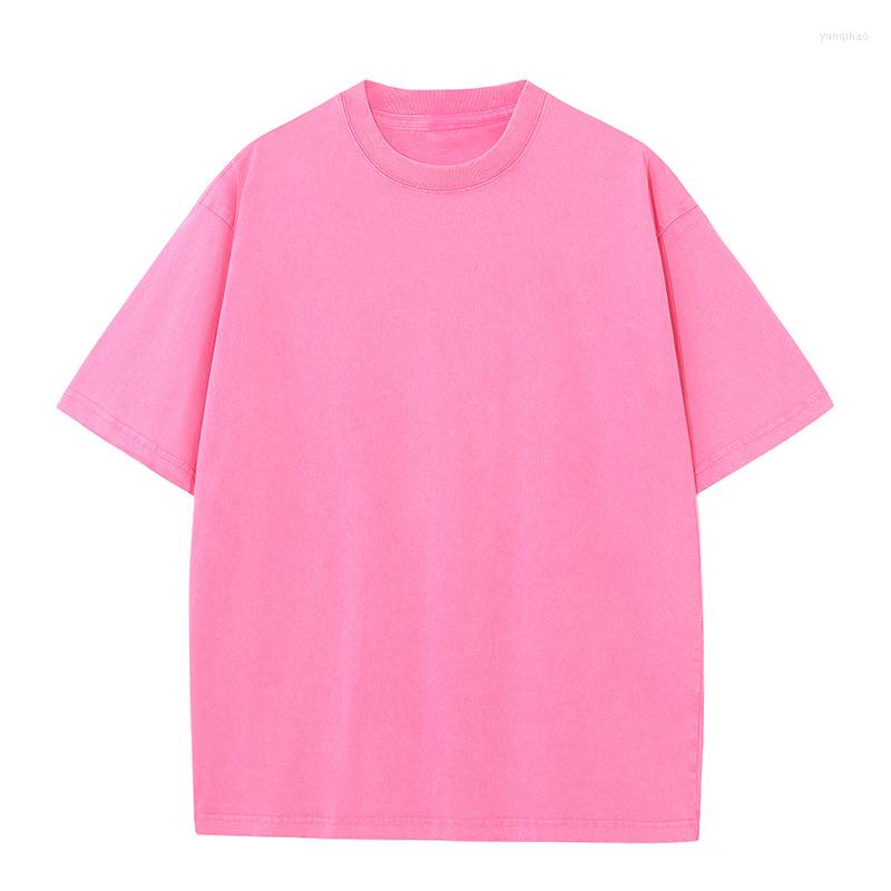 

Men's T Shirts Loose Cotton Plain All-Match Elastic Round Neck Team Wear Sportswear Short-Sleeved Clothes, White