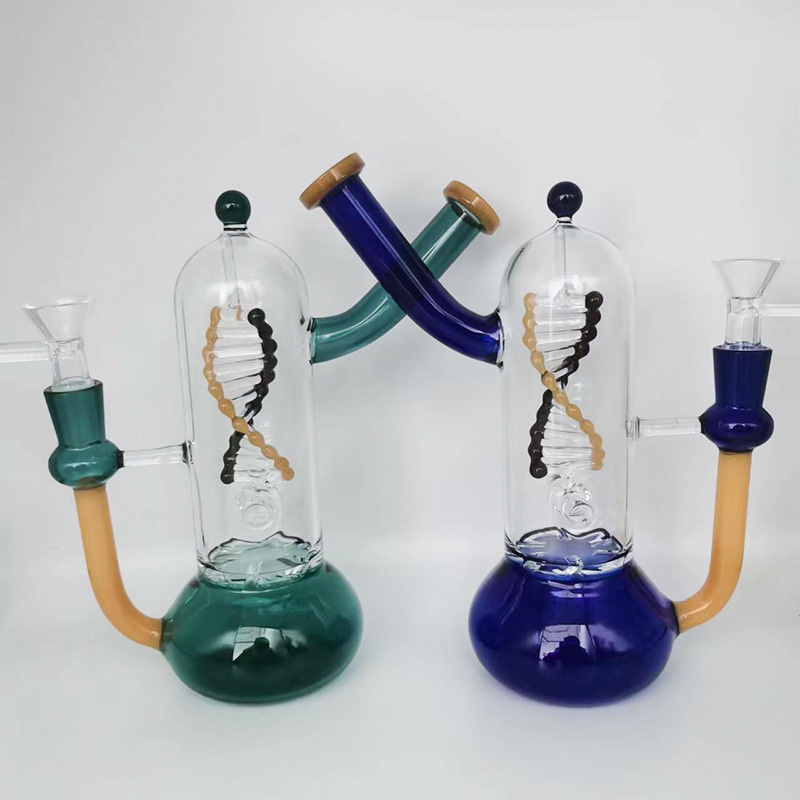 

New Pipe "Genetic" Double Spiral Kinetic Energy Rotating Perc-Dab Drill