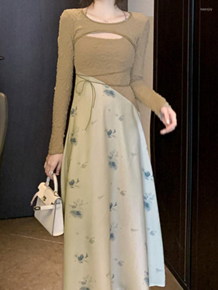 

Casual Dresses Women' Summer Spaghetti Strap Midi Dress Sleeveless Elegant Patchwork Party Vestidos Female Fashion Prom Clothes, Picture color