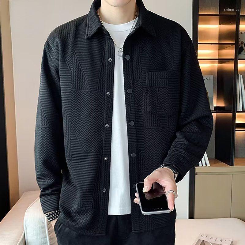 

Men's Jackets Men Spring Autumn Fashion Jacket Coats Mens Soft Windproof Solid Causal Warm Large Size Z08, Black