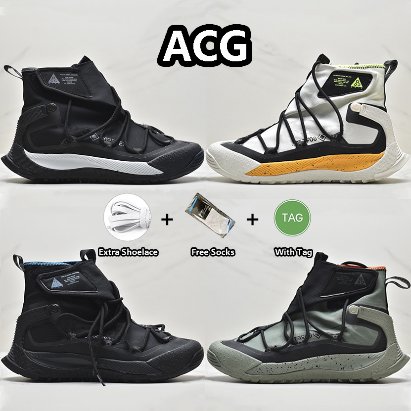 

ACG Mountain Hiking Shoes for Men and Women Black White Brown Green Blue Grey Army Green pewter Orange Outdoor Trainers for Mens and Womens, Item#1