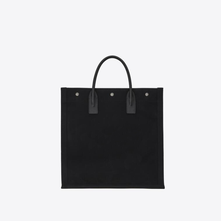 

Fashion Tote Bag Women's Beach Bag Canvas Classic Print Design Handbag, Black