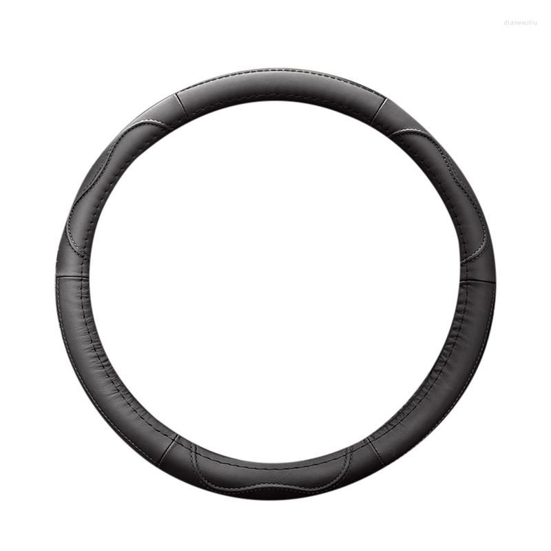 

Steering Wheel Covers Cover For Men Universal Protector Soft Grip Anti Slip Genuine Leather Cars Trucks Round