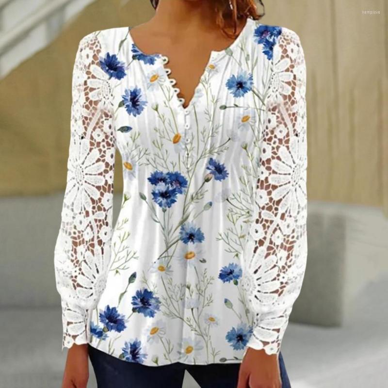 

Women' Blouses Shirt Blouse V Neck Button-up Buttons Women Spring Summer Top Clothing, Green