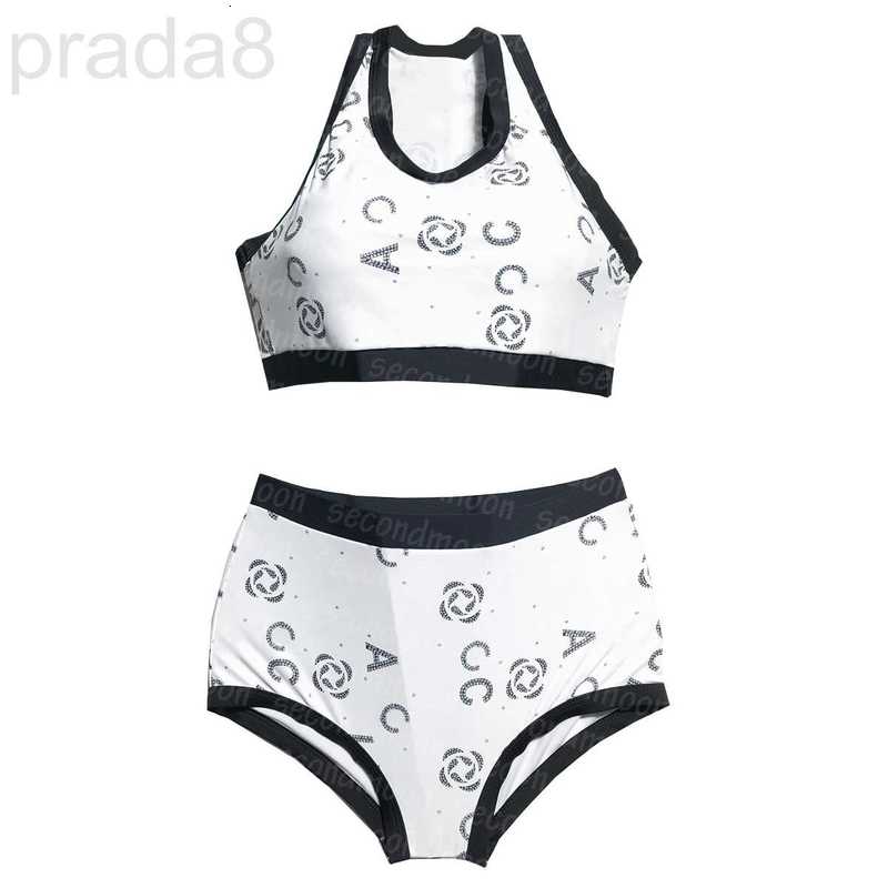 

Women' Plus Size Swimwear Designer High Waist Womens Bathing Suit Two Piece Swimsuit Summer Quick Dry Beachwear QL4D, White