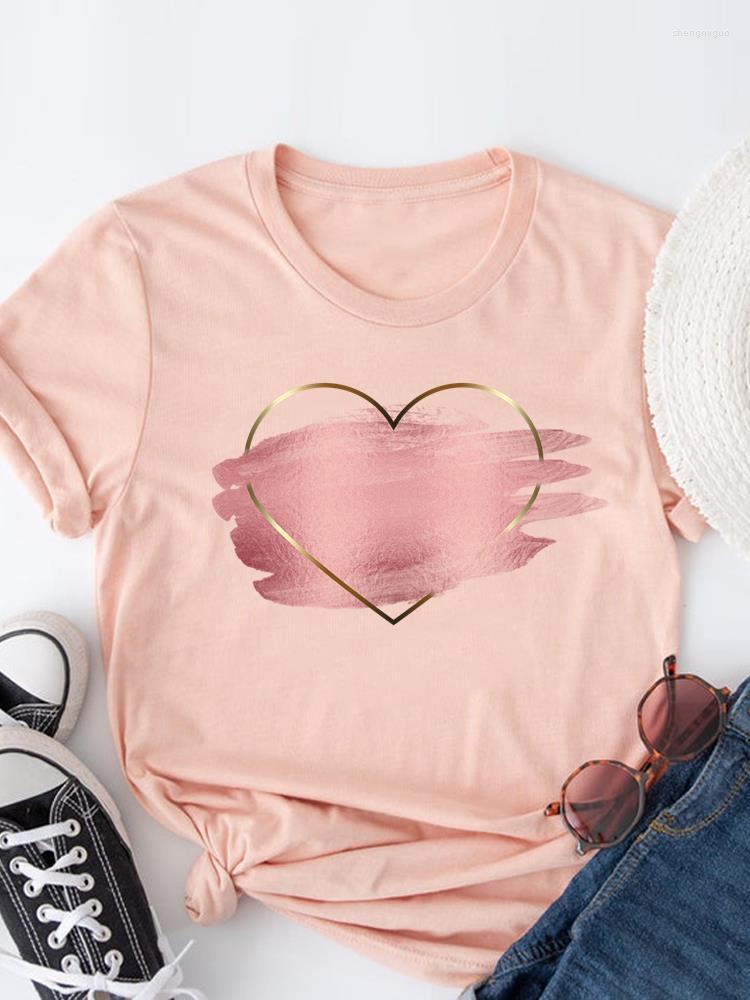 

Women' T Shirts Print T-shirts Clothing 90s Sweet Lovely Watercolor Women Clothes Short Sleeve Ladies Casual Fashion Female Graphic Tee, Sn28265