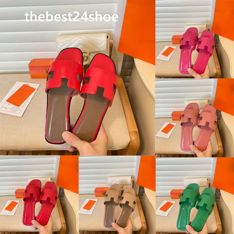 

2023 oran sandal designer slipper slides pantoufle sandles shoes slippers booties flat heel classic brand casual sliders beach sandals leather tory sandals womens, 24