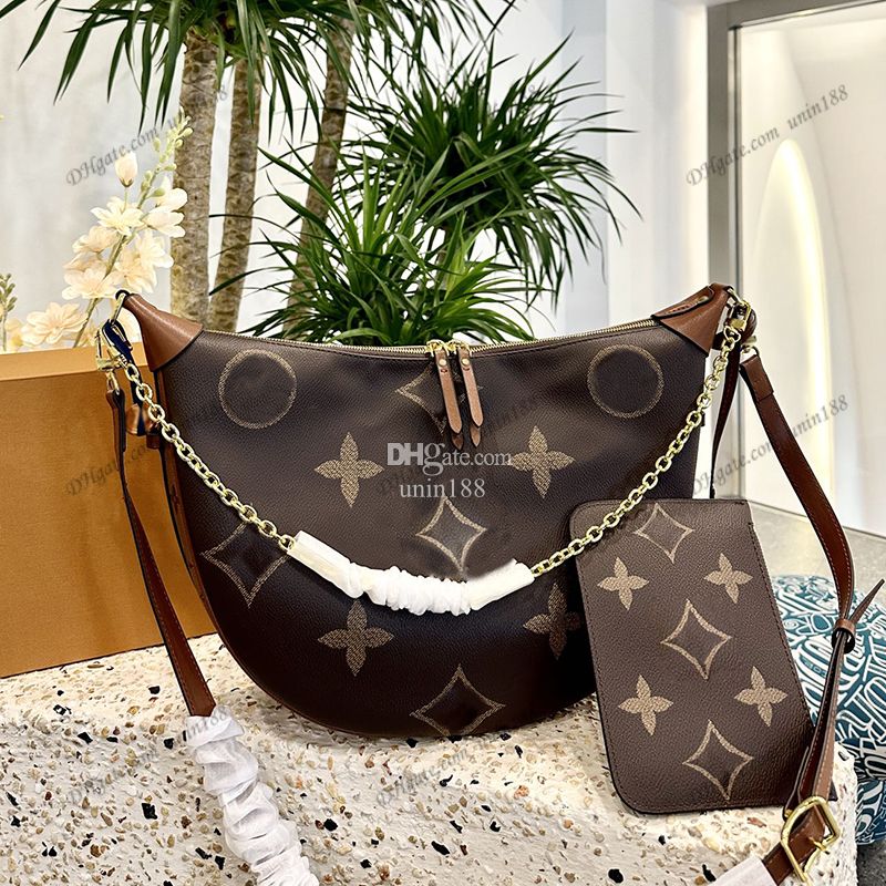 

23 Women Shoulde Bags Loop Subaxillary Bag Glossy Leather Diagonal Crossbody Bag For Ladies Luxury Designer Handbags Card Holder Sports Outdoor Travel Wallet 35cm, Brown