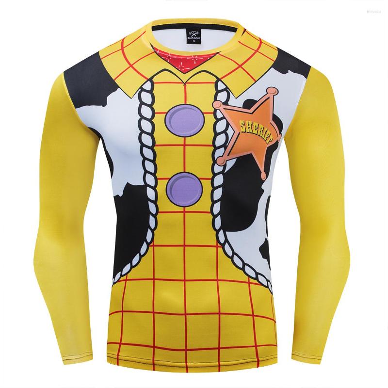 

Men's T Shirts Men Shirt Long Sleeve Funny Gym Compression Sport Oversized Fitness Workout Jogging Male Tee Clown Cosplay Elastic Summer, Ct153