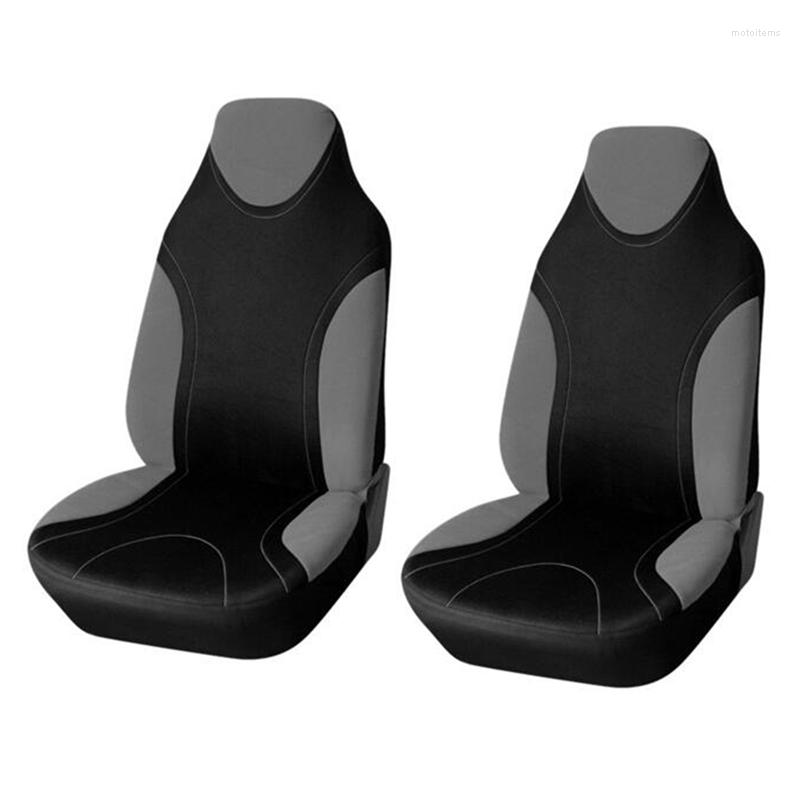 

Car Seat Covers 2X Universal Support High Back Bucket Cover Gray