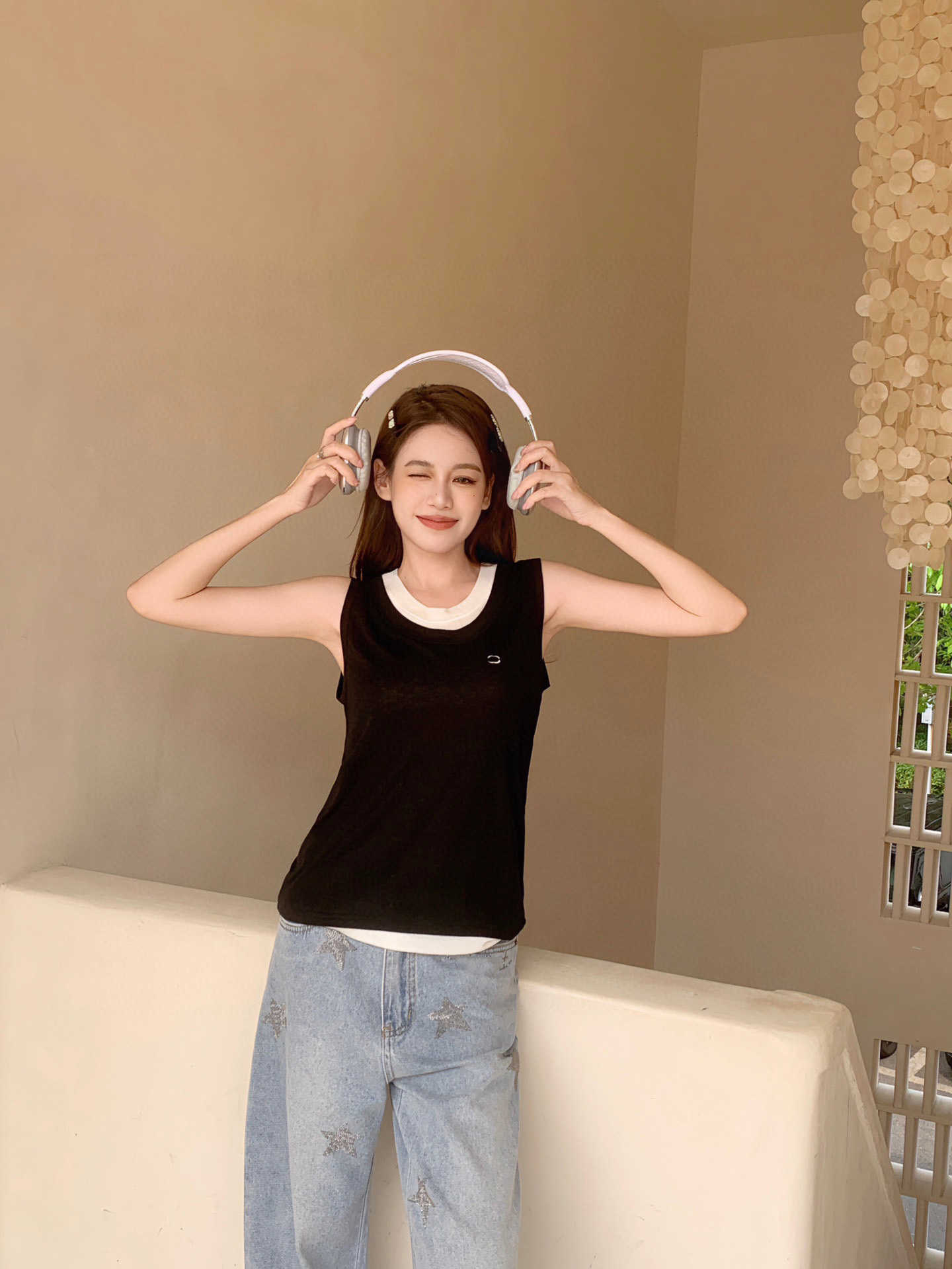 

23ss Sleeveless vest womens designer clothing tank sling Color matching logo letters crewneck Pure cotton slim vest High quality Women clothing, 10