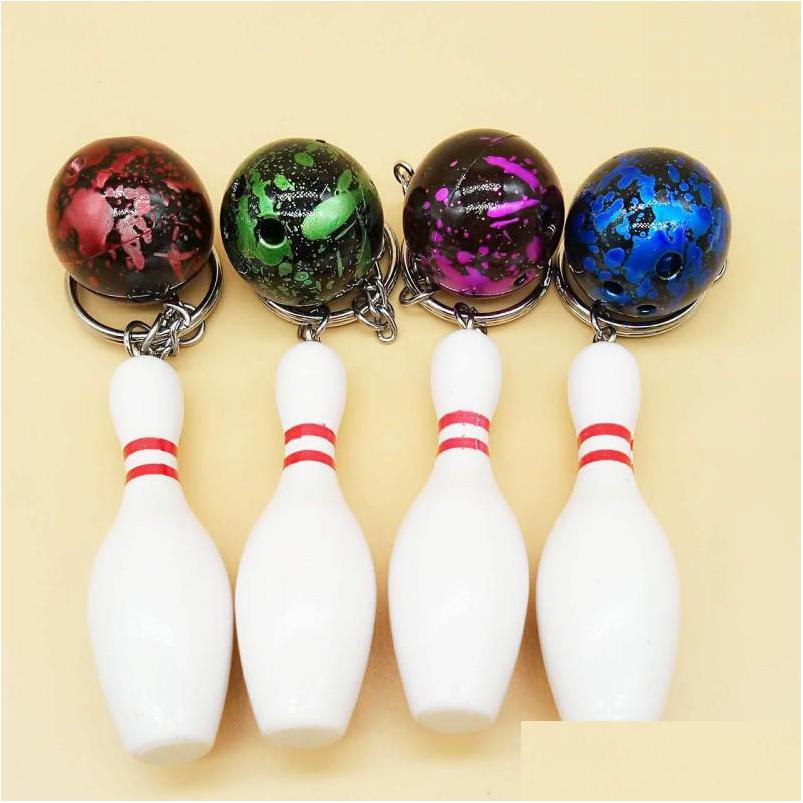 

Keychains Lanyards Simation Bowling Keychain Keyring Pendant Sporting Goods Set Souvenir Kids Toys 4 Style Drop Delivery F Dhgarden Dhrmj