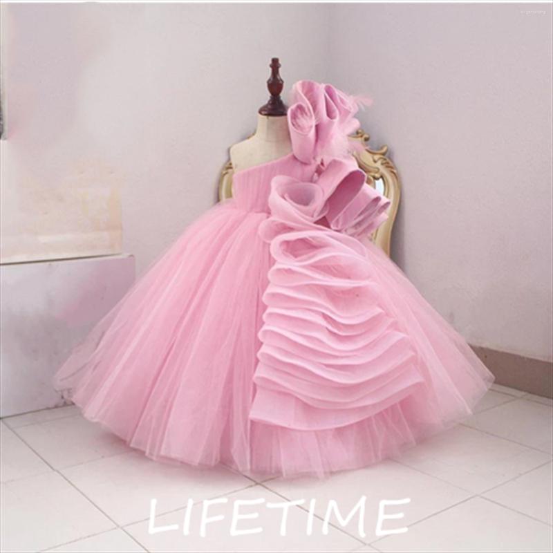 

Girl Dresses Flower Girls Pink Tulle Birthday Party Christmas Dress Children Princess Costume For Kids 2 4 6 10 12 14Y, Pictured style