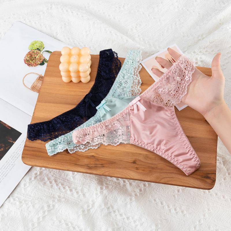 

Women's Panties 1PC Womens Lace Transparent Sexy T-pants Thong Seamless Underwear Female Briefs Underpants Cotton Cloth Lingerie, B03