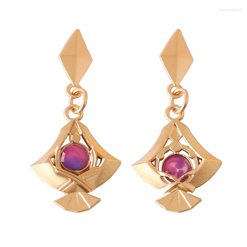 

Dangle Earrings Genshin Impact Anime Yae Miko Cospaly Props Alloy Ear Studs Jewelry Women Accessories Gift For Fans