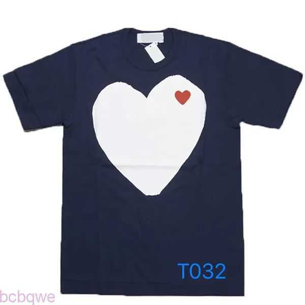 

t mens play shirt designer Japanese red love Shirt Men's womens Commes complete label tshirt polo CDG Des Badge Garcons cotton embroidery size xs-XXXXL G21A, 15
