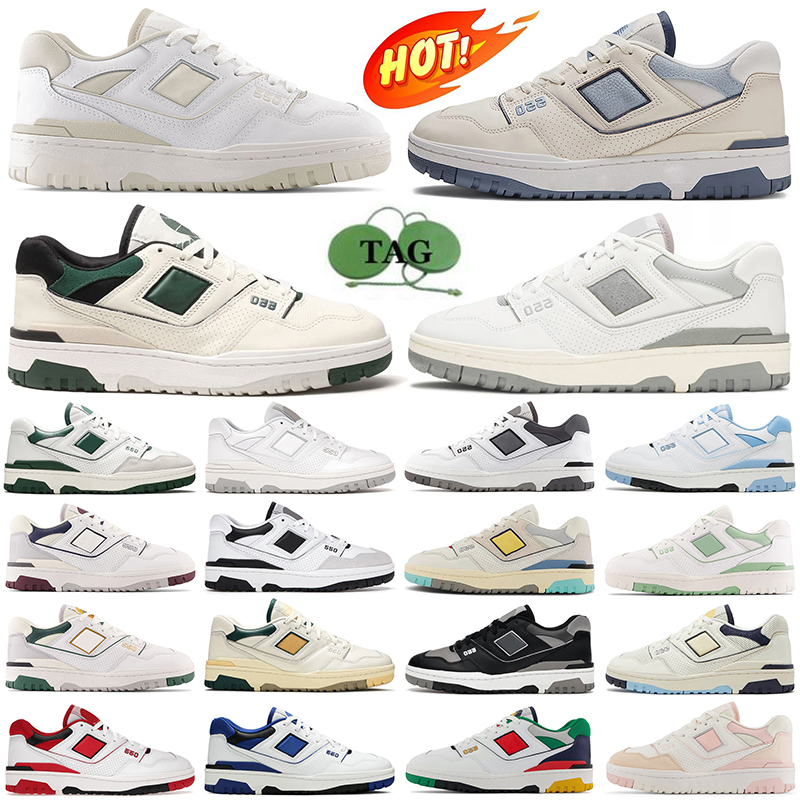 

New 550 designer shoes nb 550s sneakers Silver Birch Pine Green White Grey Vintage Indigo Panda UNC Sea Salt Black Navy Blue Burgundy men women outdoor sports trainers, Bred 2013