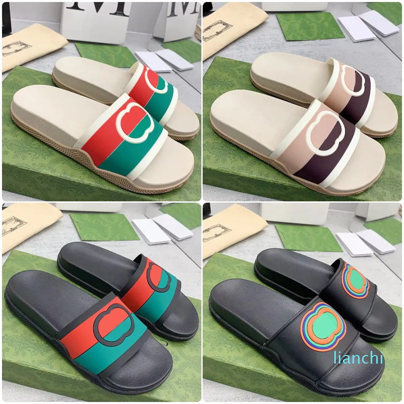 

slide sandal Designer Men Women Sandals with Correct Flower Shoes snake print Summer Wide Flat Sandal Slipper Interlocking Sandals, Color2