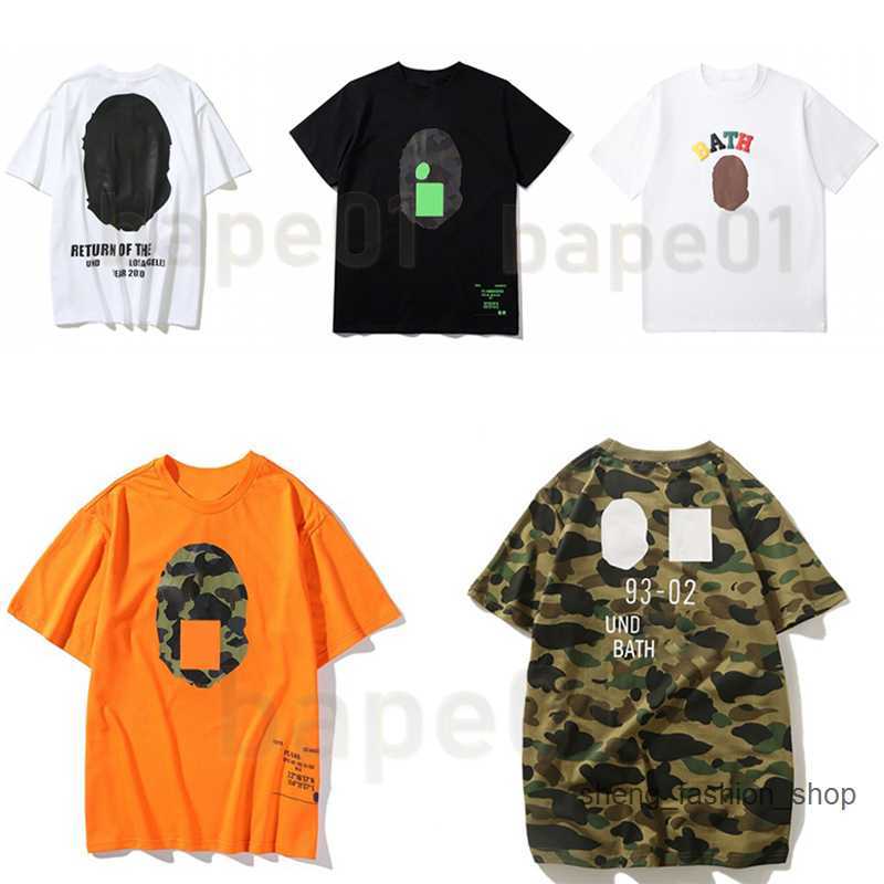 

Bathing ape Fashion Men Women t Shirt Mens Designer Pattern Print Short Sleeve Youth Hip Hop Style Tees S-2xl AVRV, #01